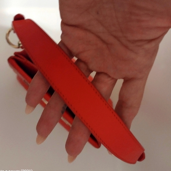 Christian Louboutin Coral Red Passage Leather Crossbody Bag π - Picture 15 of 17